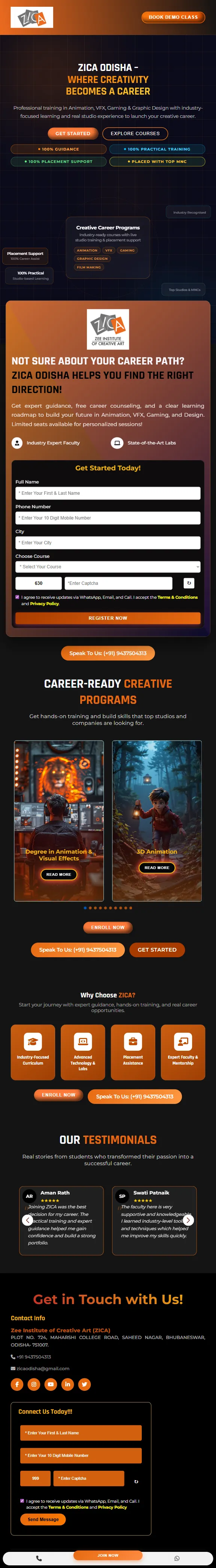 Website Preview - Tablet